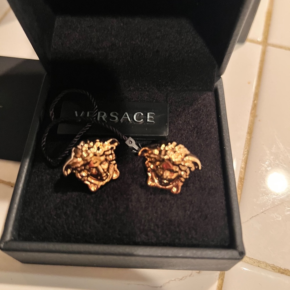 Versace Medusa Stud Earring Pair